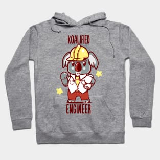 Koalified Engineer - Koala Animal Pun Hoodie